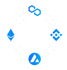 Crypto network icons